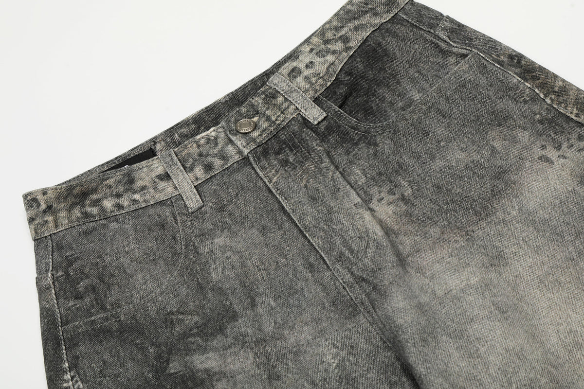 Madxmarx Washed Curved Denim Pants