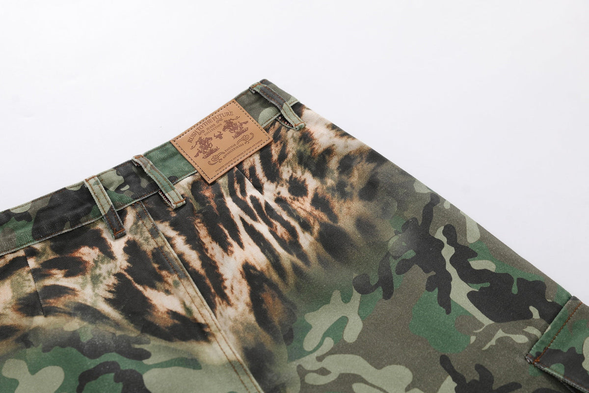 Madxmarx Leopard Camo Cargo Pants
