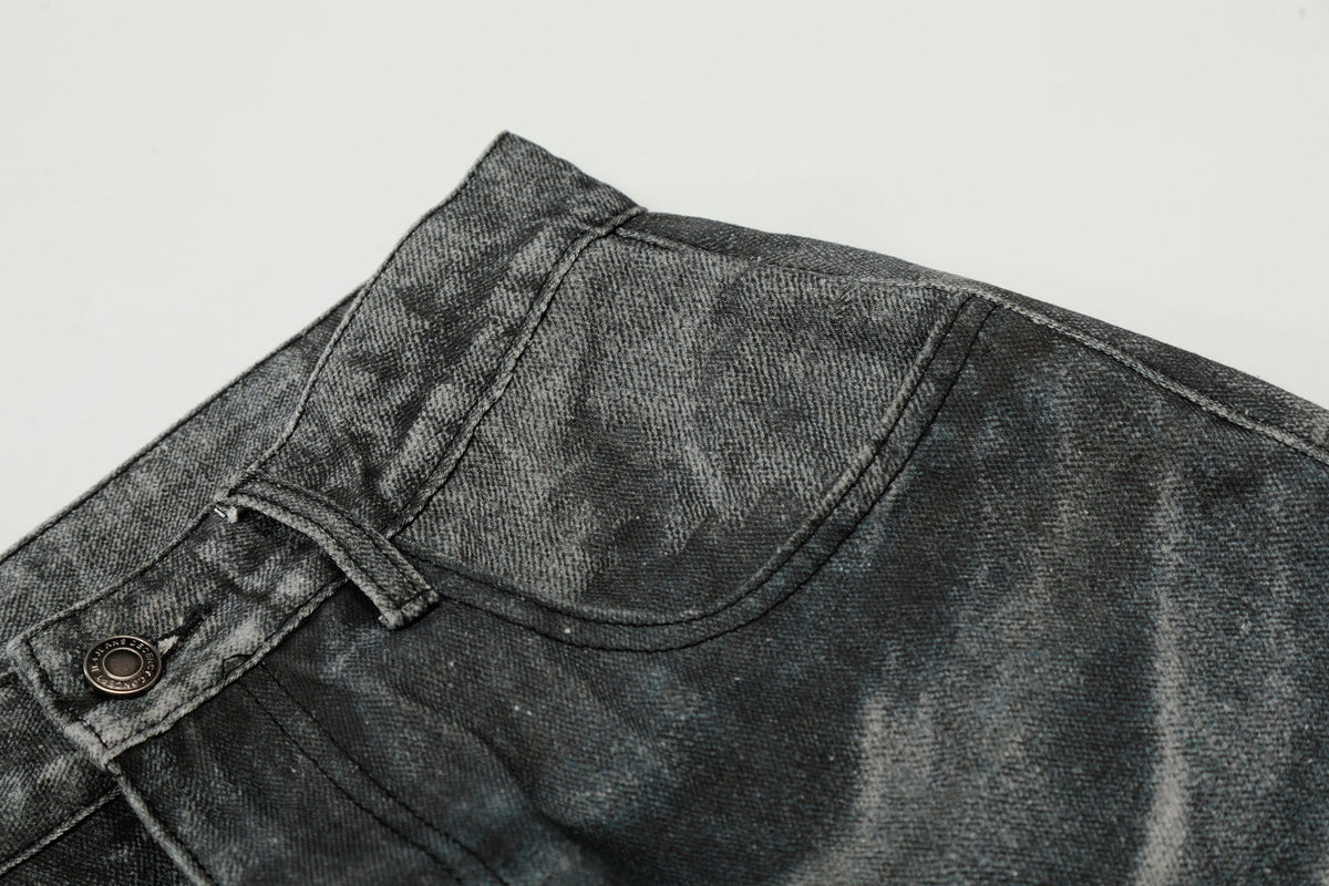 Madxmarx Washed Whisker Wide-Leg Jeans