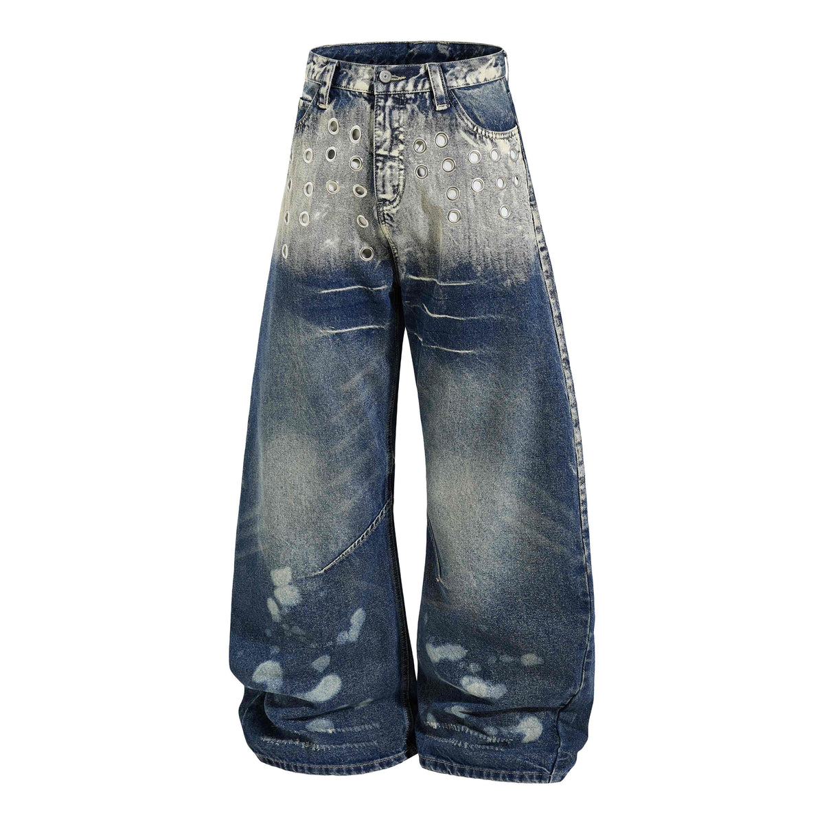 Madxmarx “Grommet Washed Balloon Jeans