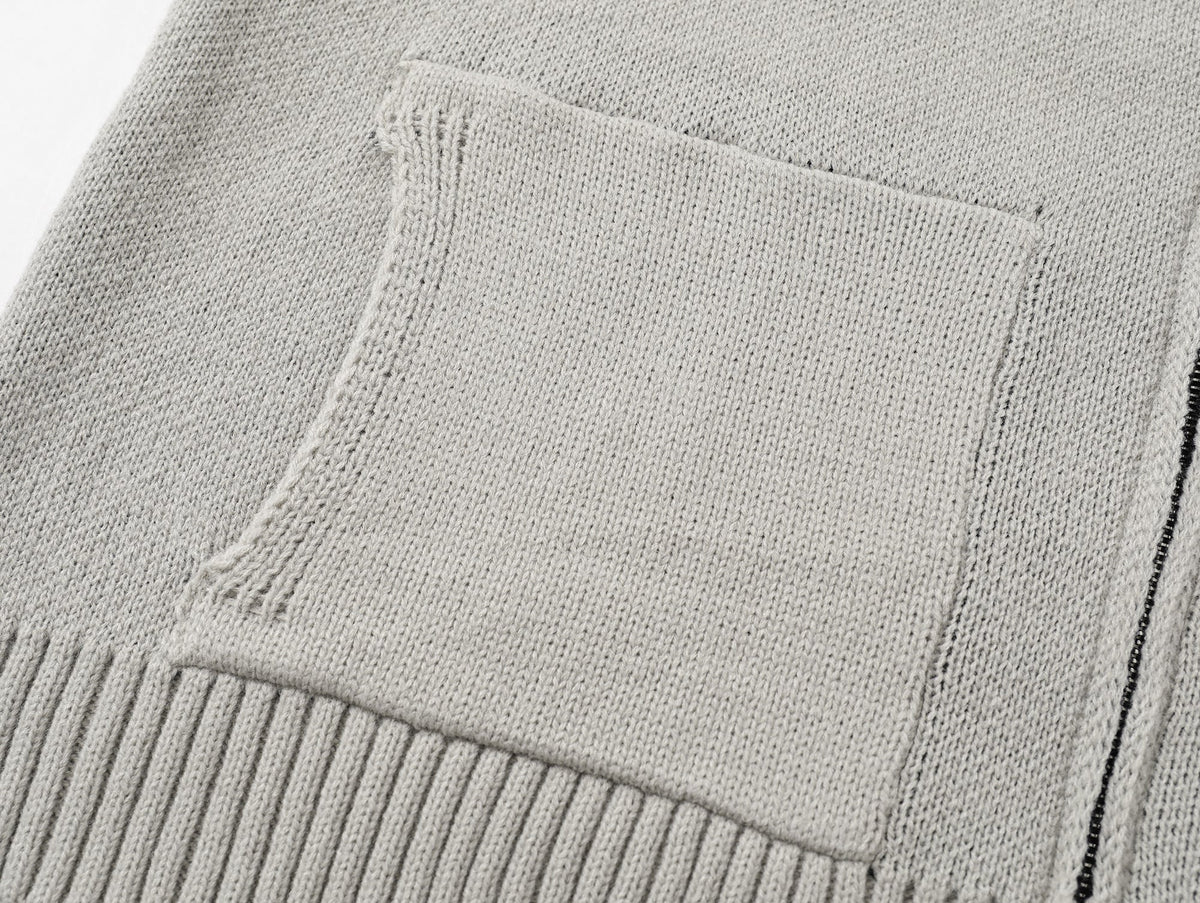 Madxmarx Eye Vision Knit Zip Cardigan