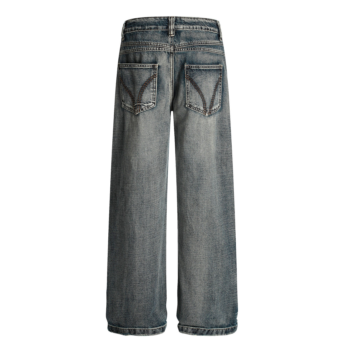 Madxmarx Retro Creased Denim Jeans