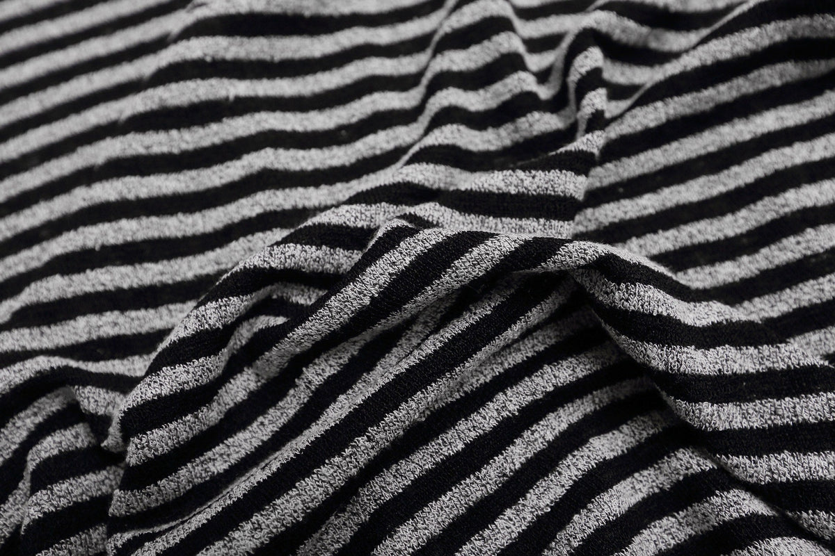 Madxmarx Striped Crest Zip-Up Hoodie