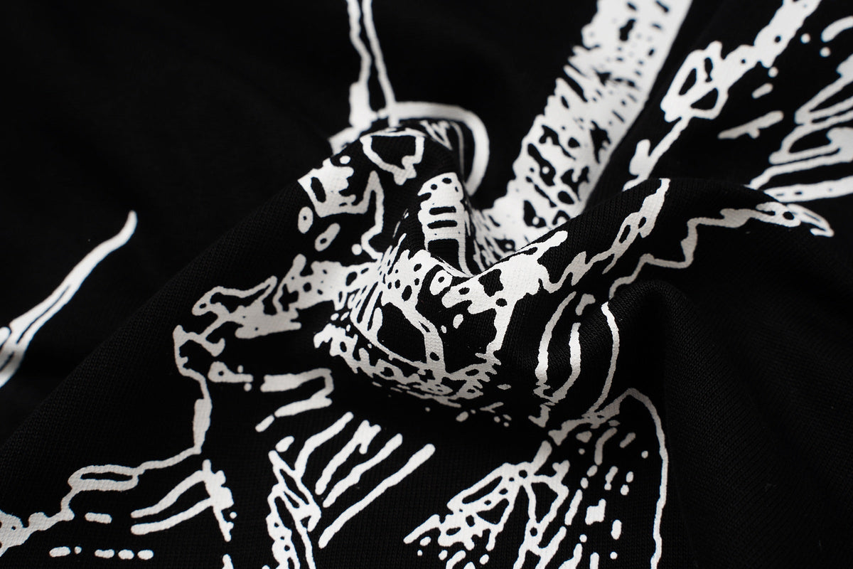 Madxmarx Camo Sleeve Flag Graphic Long Sleeve Tee