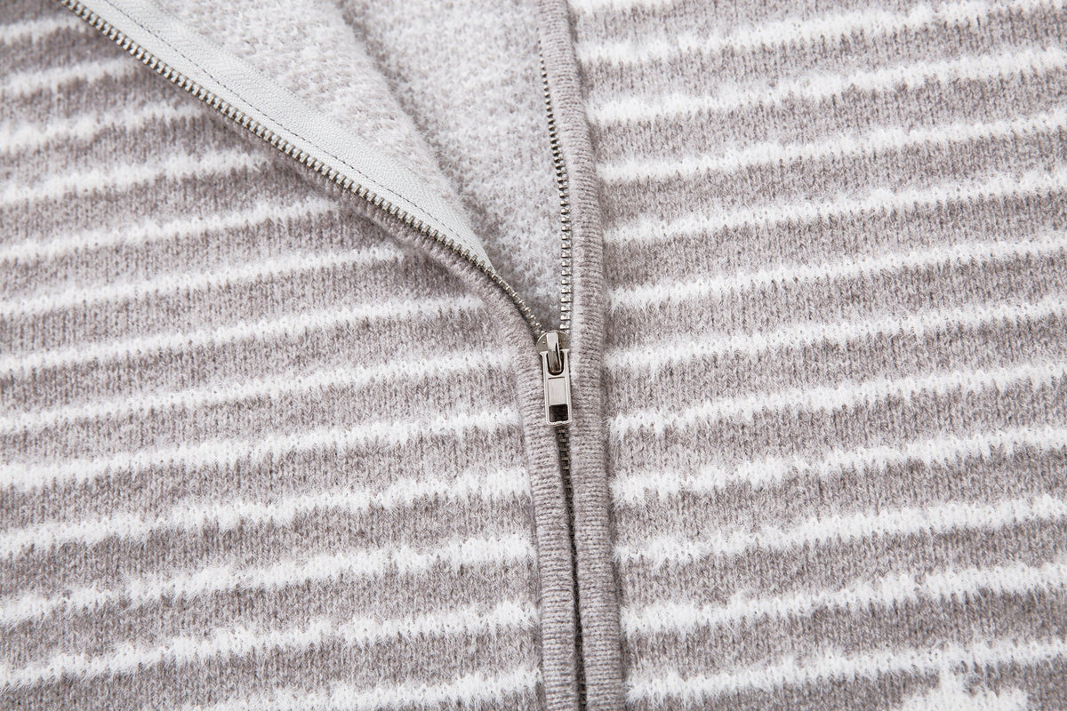 Madxmarx Star Knit Faux Fur Hoodie