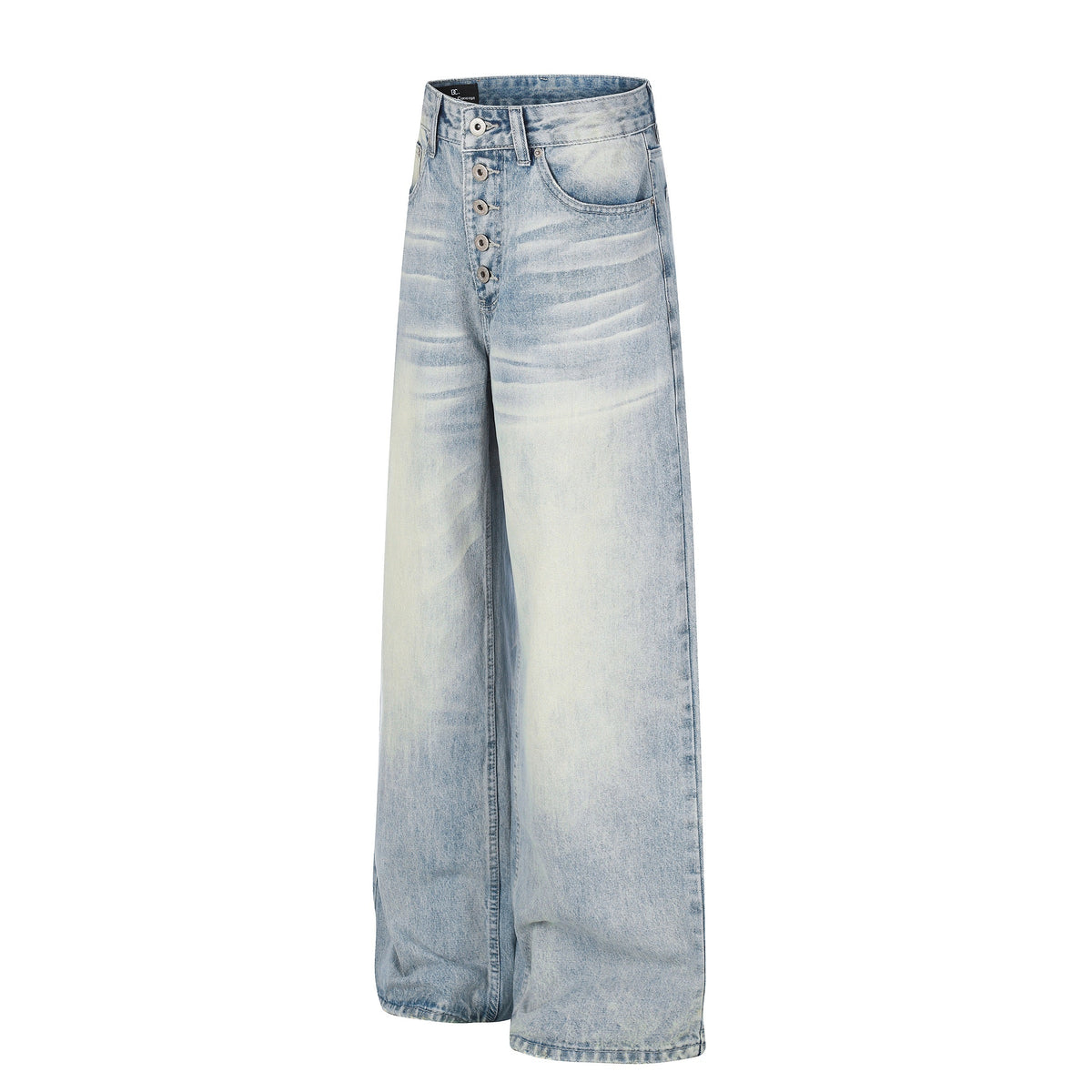 Madxmarx Vintage Washed Wide-Leg Jeans