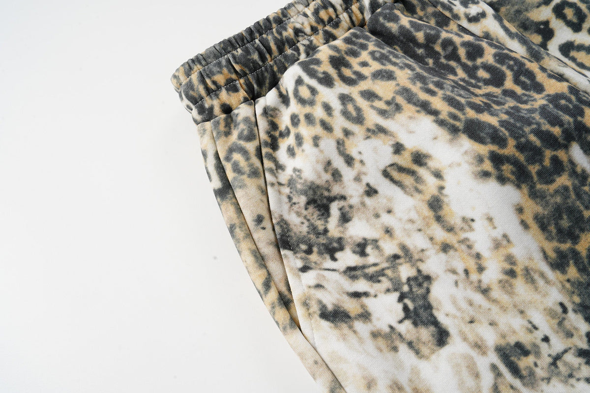 Madxmarx Leopard Print Wide-Leg Pants