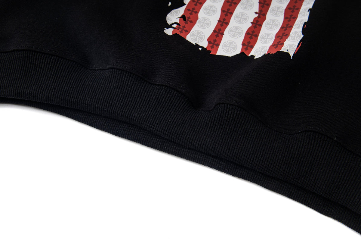 Madxmarx Graphic Flag Pullover Hoodie