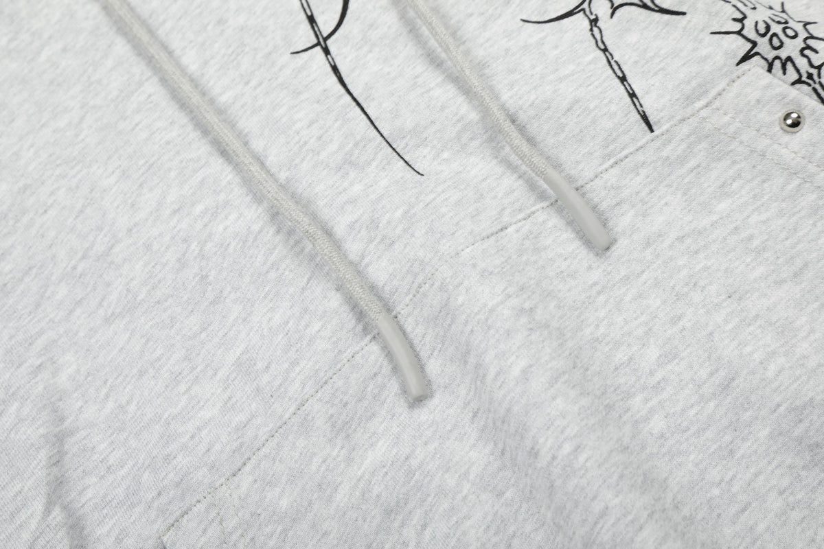 Madxmarx Gothic Cross Graphic Hoodie