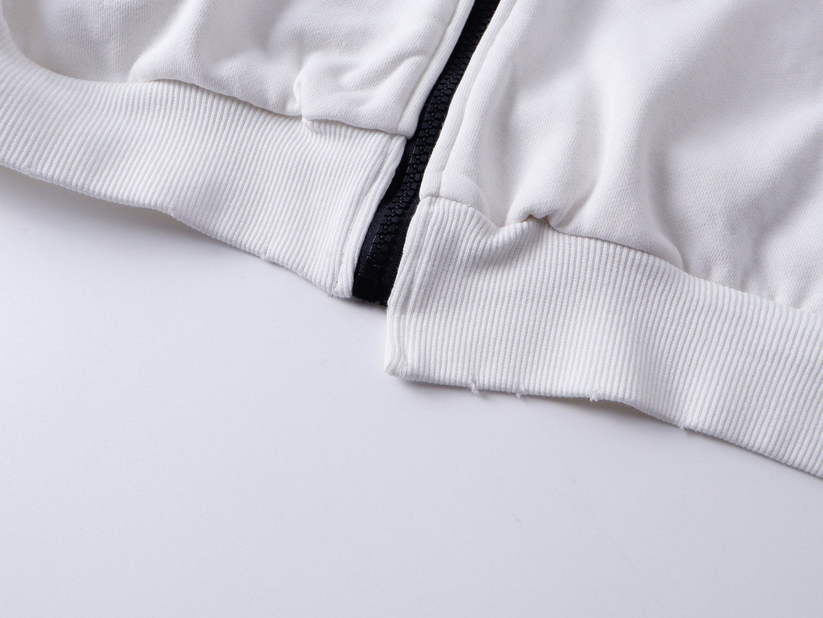 Madxmarx “Distressed Sport Zip Hoodie”