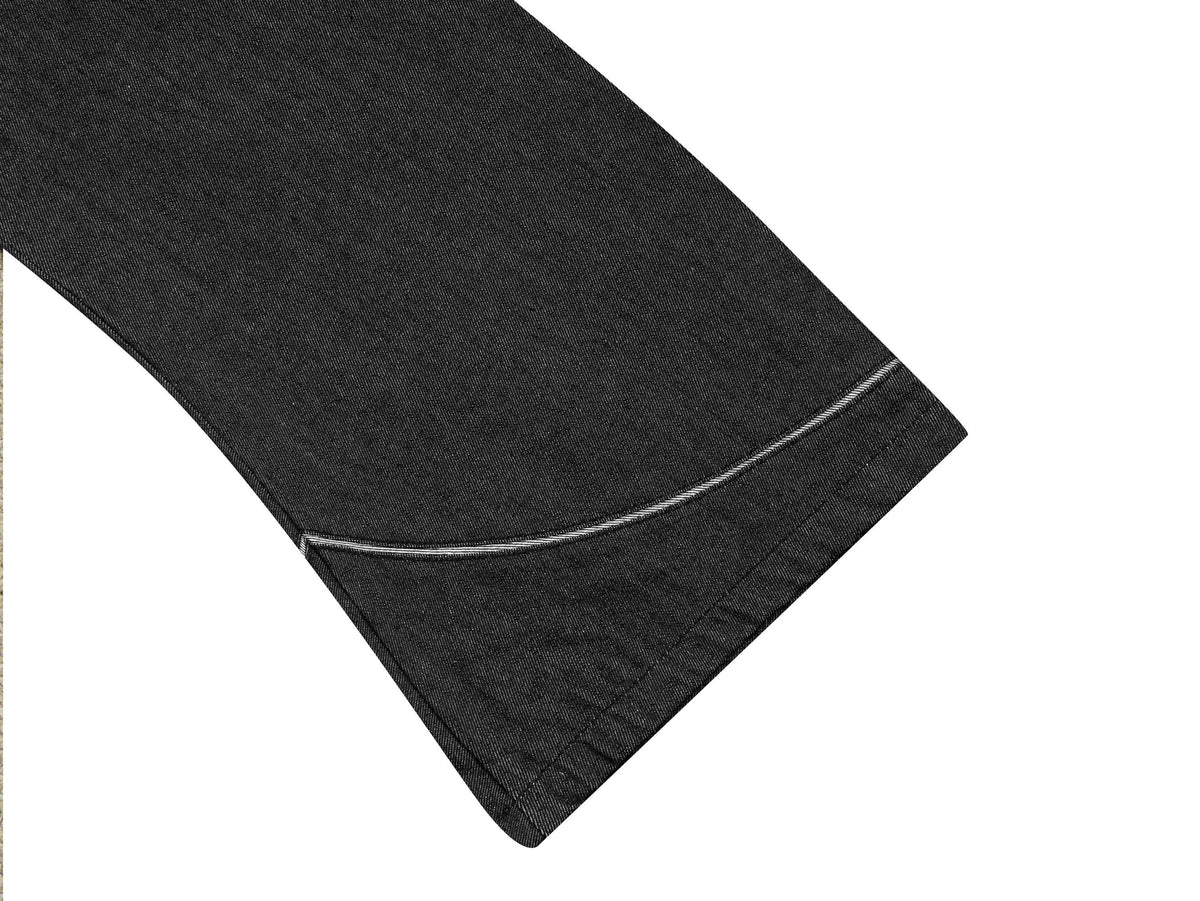 Madxmarx Contrast Panel Wide-Leg Jeans