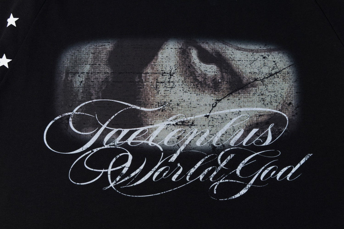 Madxmarx World God Star Sleeve Long Sleeve Tee