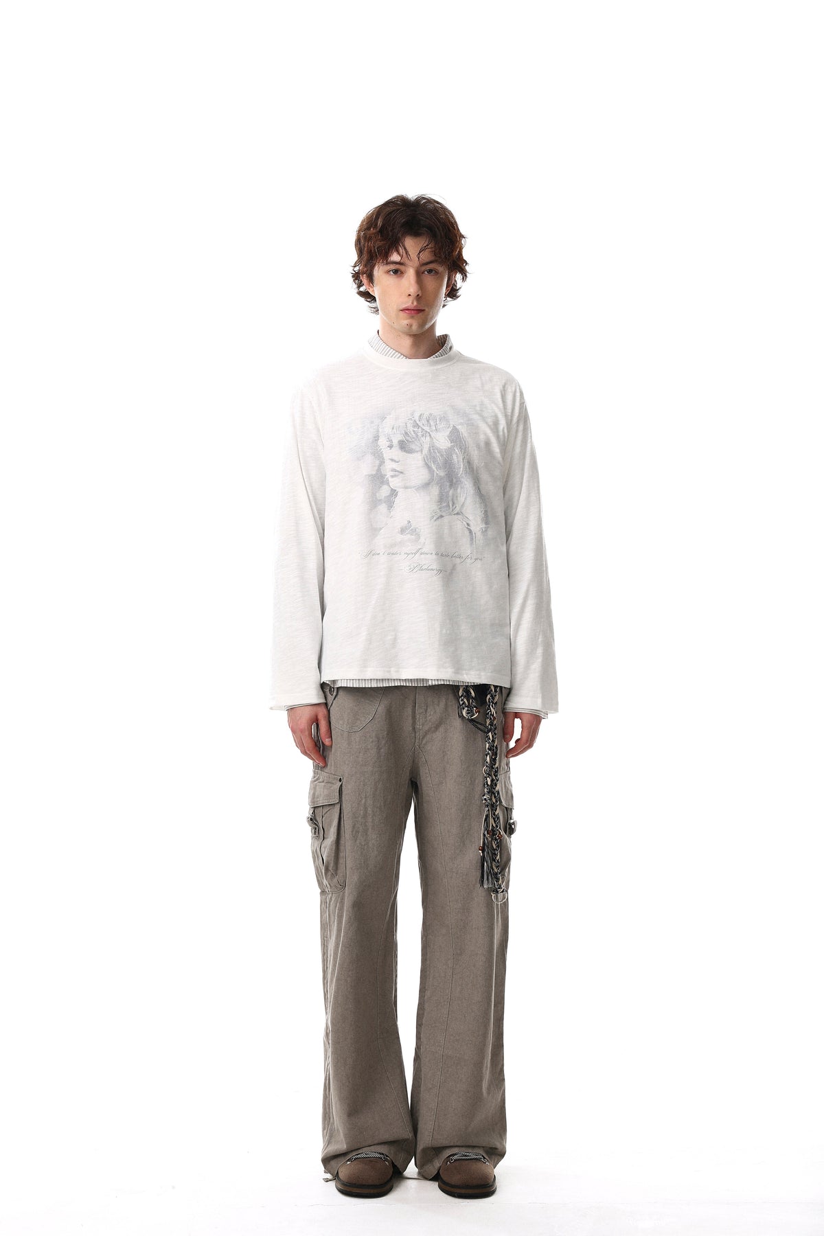 Madxmarx Vintage Portrait Graphic Long Sleeve Tee