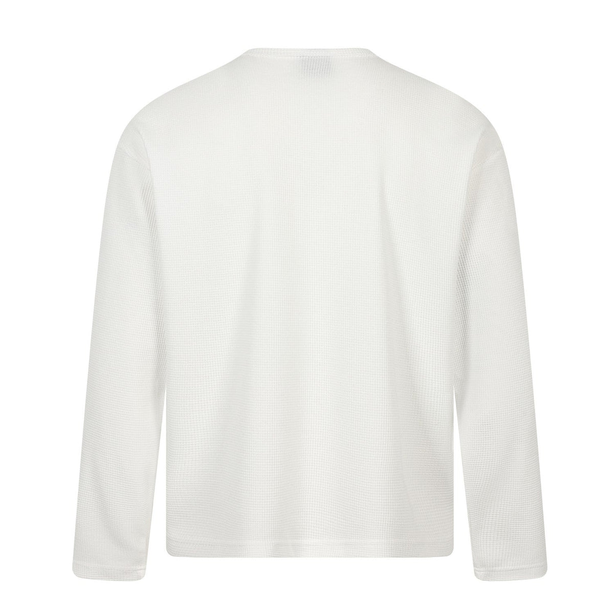 Madxmarx Cross Graphic Waffle Henley Tee