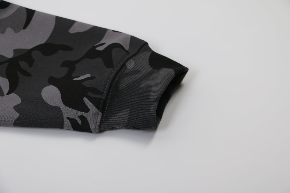 Madxmarx Camo Flag Zip-Up Hoodie