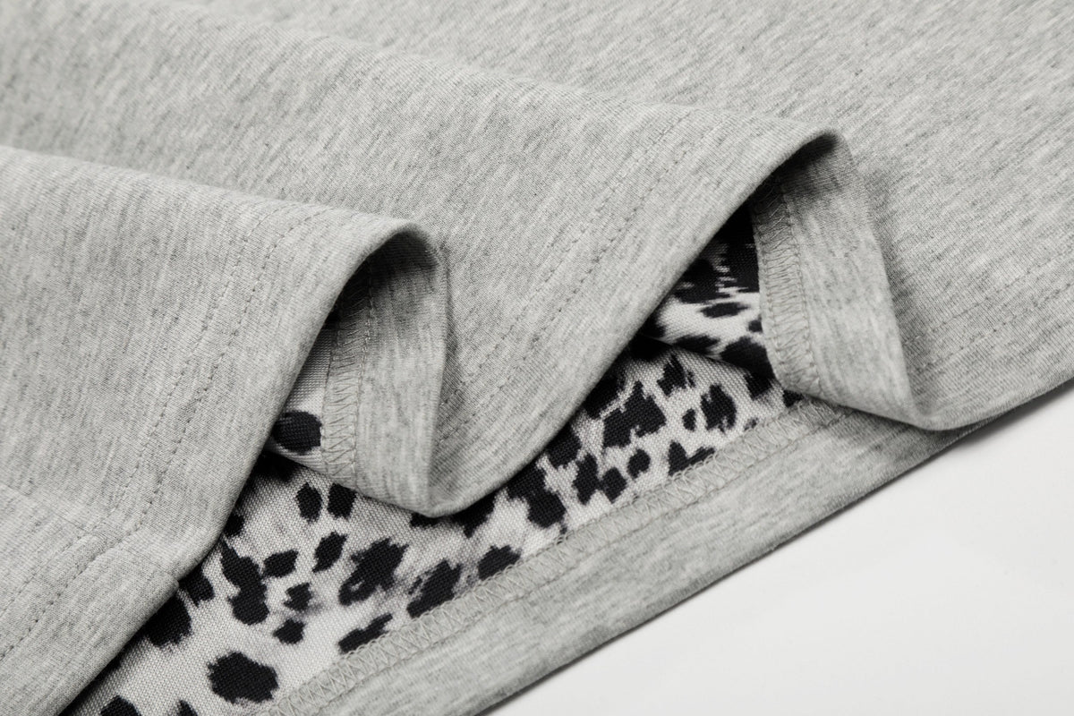 Madxmarx “Leopard Trim Zip Polo”
