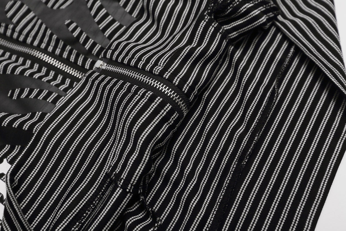 Madxmarx Tribal Stripe Zip-Up Hoodie