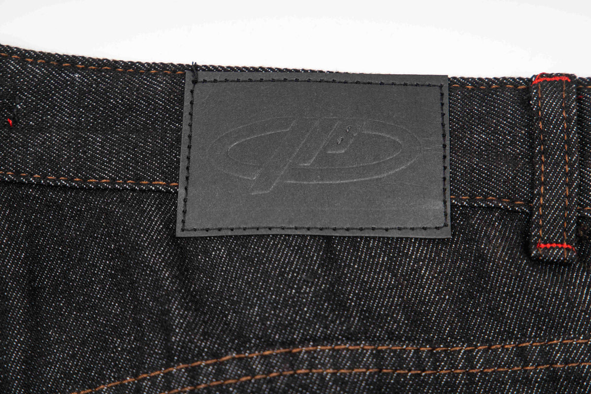 Pantalones de mezclilla de pierna ancha con cierre de gancho Madxmarx