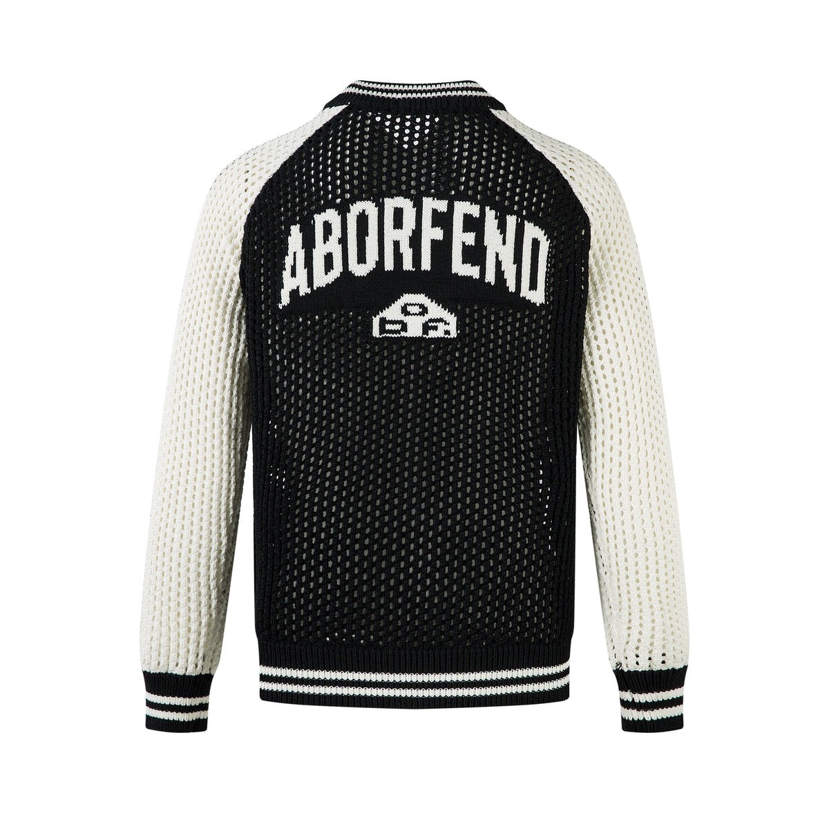 Madxmarx Mesh Varsity Knit Jacket