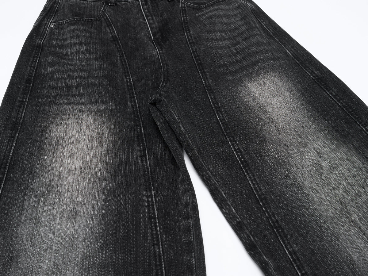 Pantalon en jean incurvé délavé vintage Madxmarx