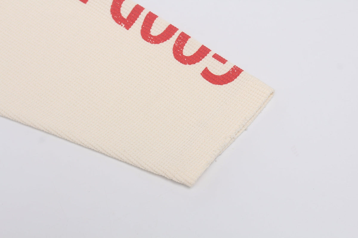 Madxmarx Waffle Graphic Long Sleeve
