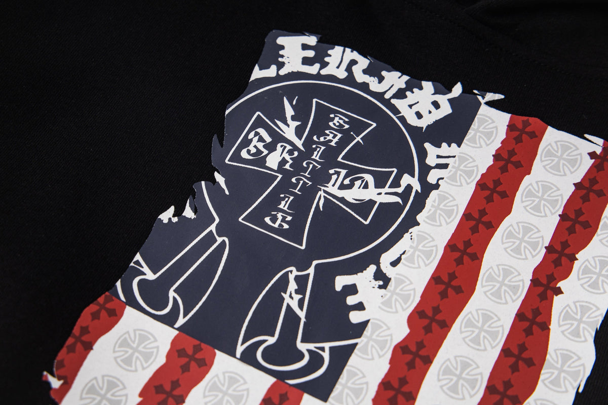 Madxmarx Graphic Flag Pullover Hoodie