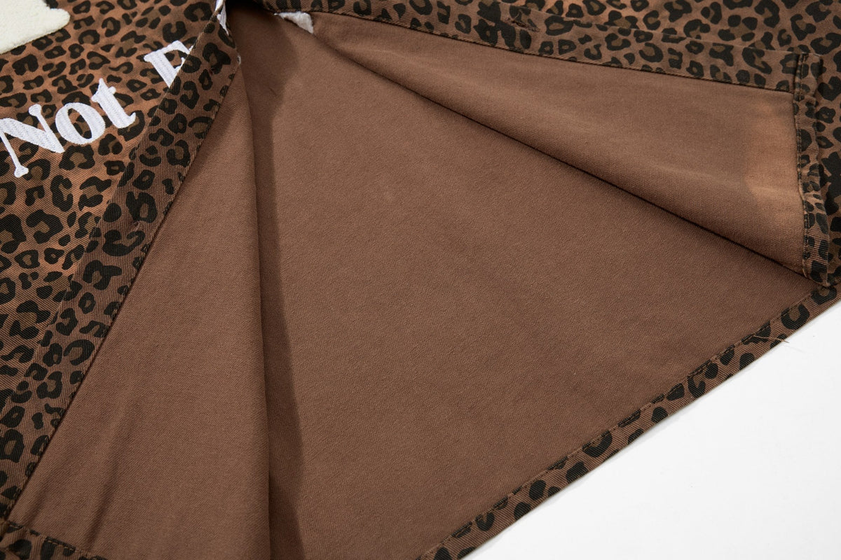 Madxmarx Leopard Print Statement Shirt