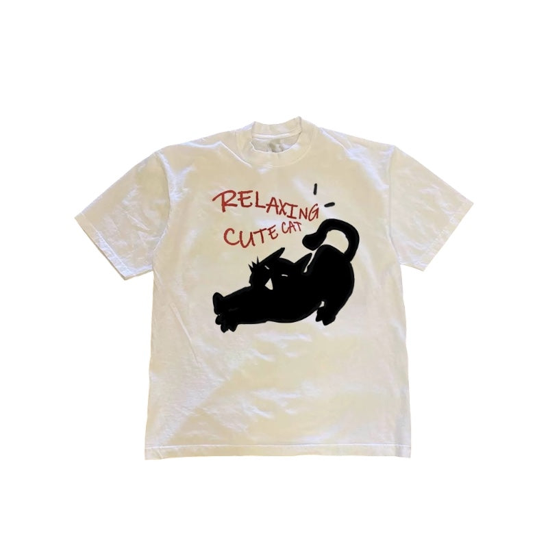 Relaxing Cute Cat T-shirt