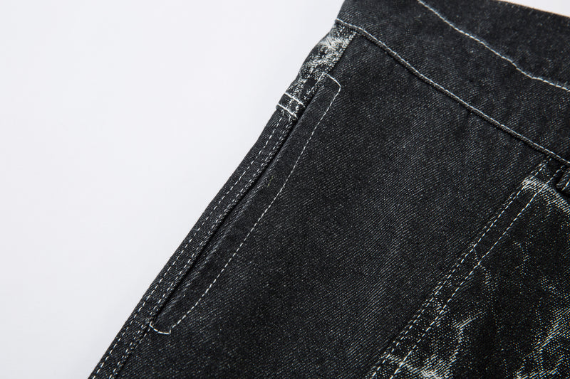 Madxmarx Jeans mit weitem Bein und Riss-Muster