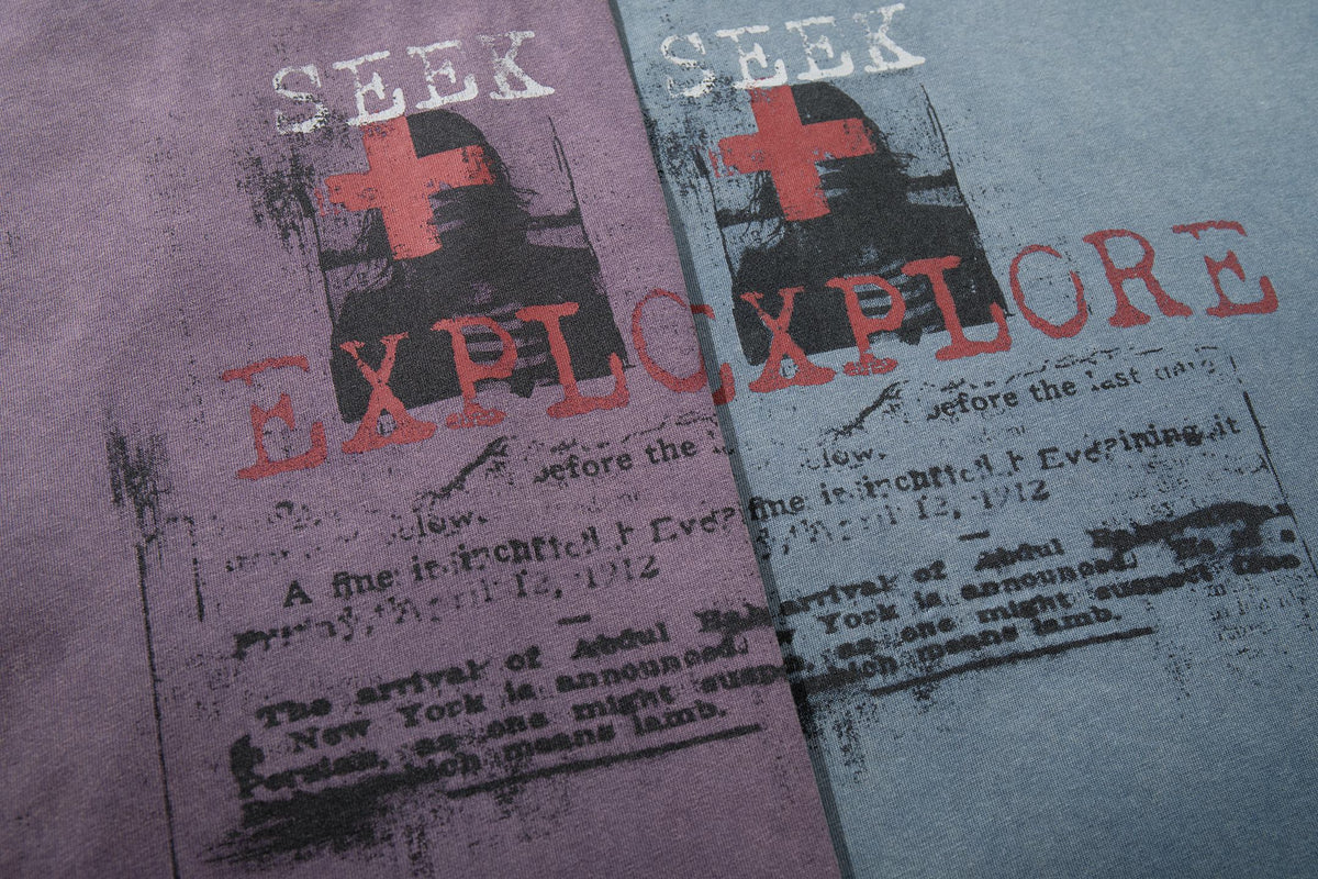 Madxmarx “Seek & Explore Washed Graphic Tee”