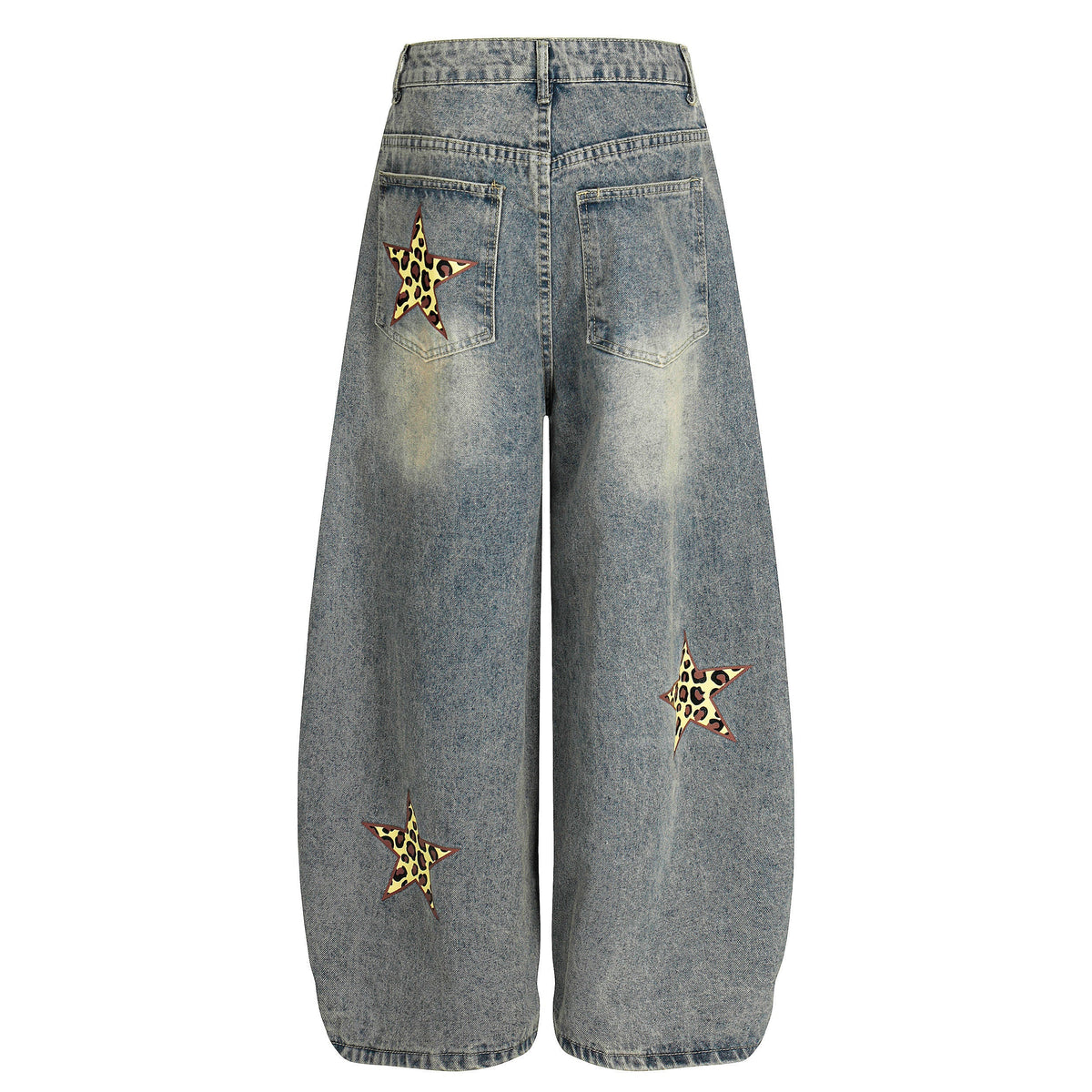 Jeans larges à motif léopard Madxmarx Star