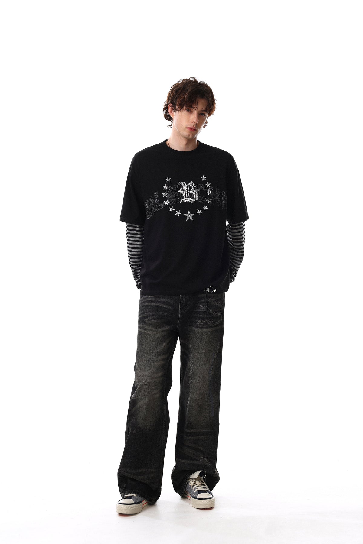 Madxmarx Layered Graphic Long Sleeve Tee