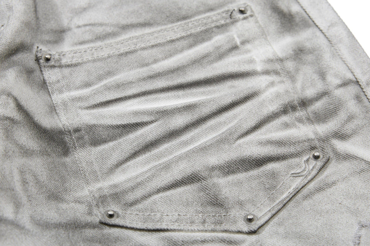 Madxmarx Washed Utility Flare Denim Jeans