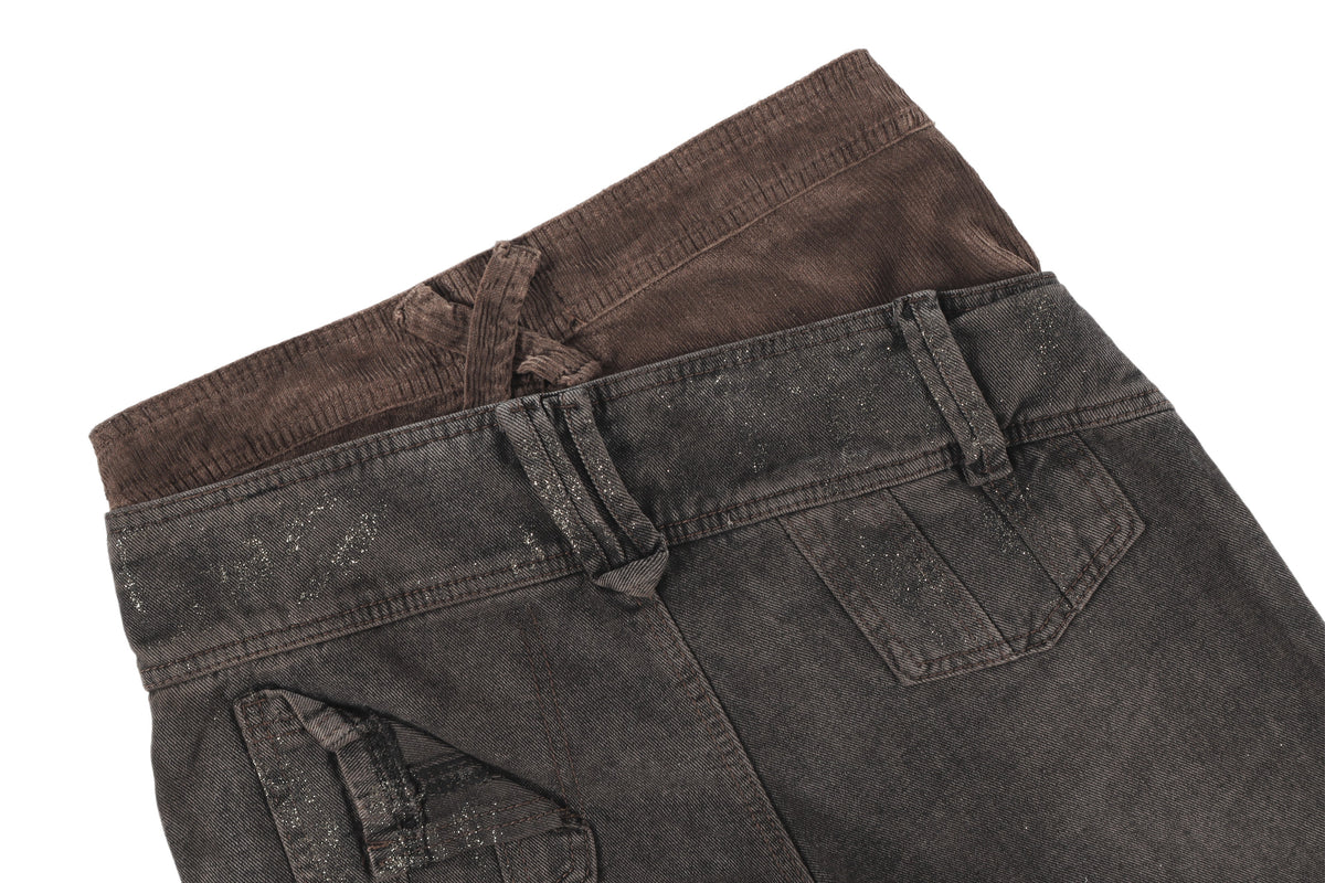 Jean à lacets et double taille Madxmarx