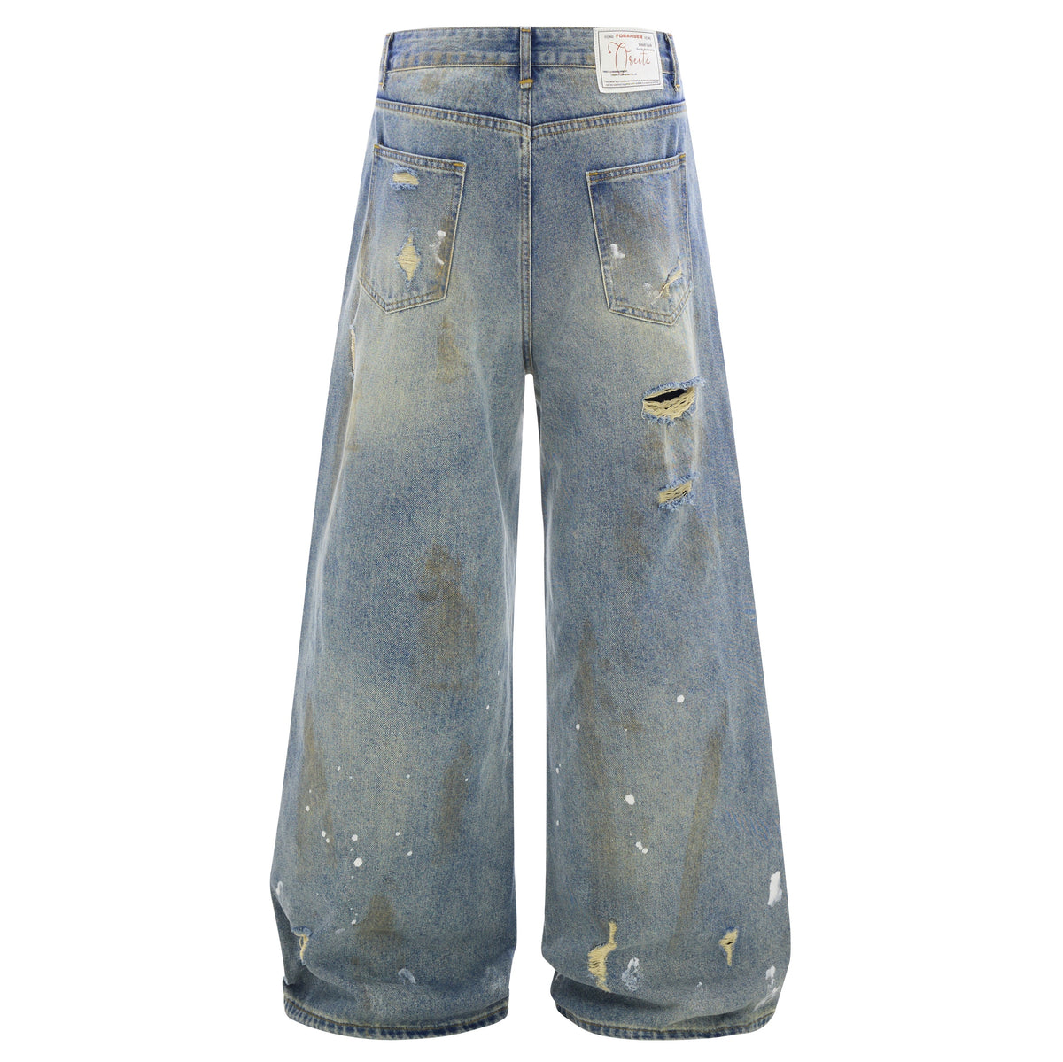 Madxmarx Distressed Vintage Washed Denim Pants