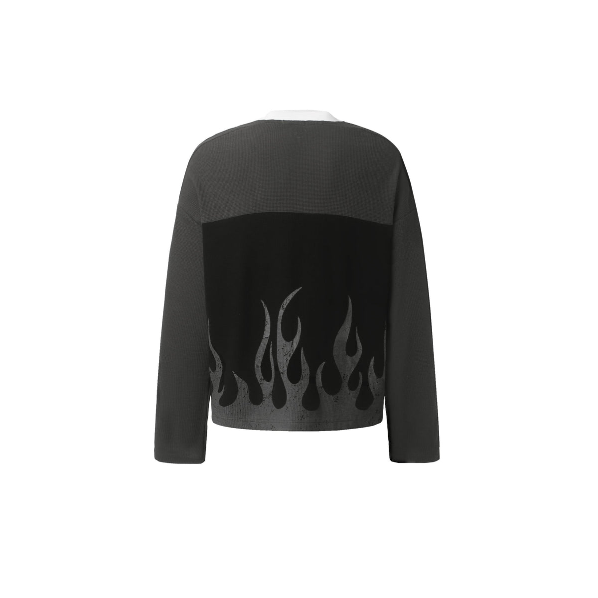 Madxmarx 87 Flame Graphic Long Sleeve Tee