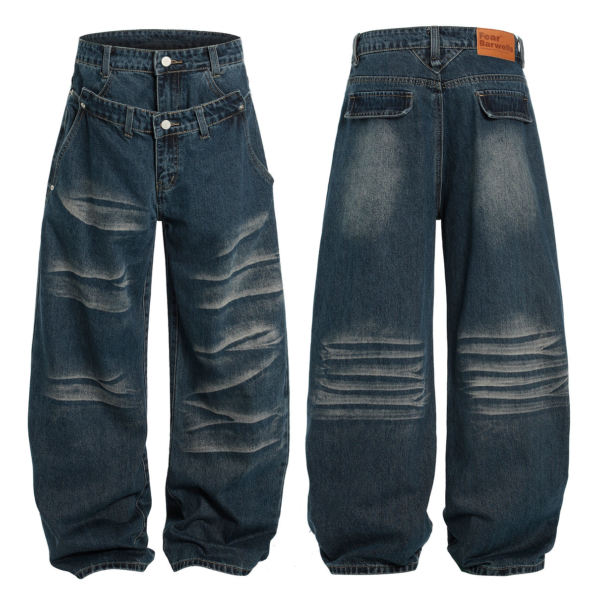 Madxmarx Vintage Whisker Wide-Leg Jeans
