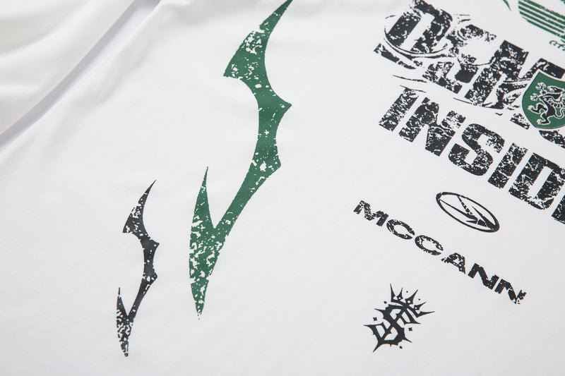 Camiseta de manga larga con gráfico degradado "Demons Inside" de Madxmarx
