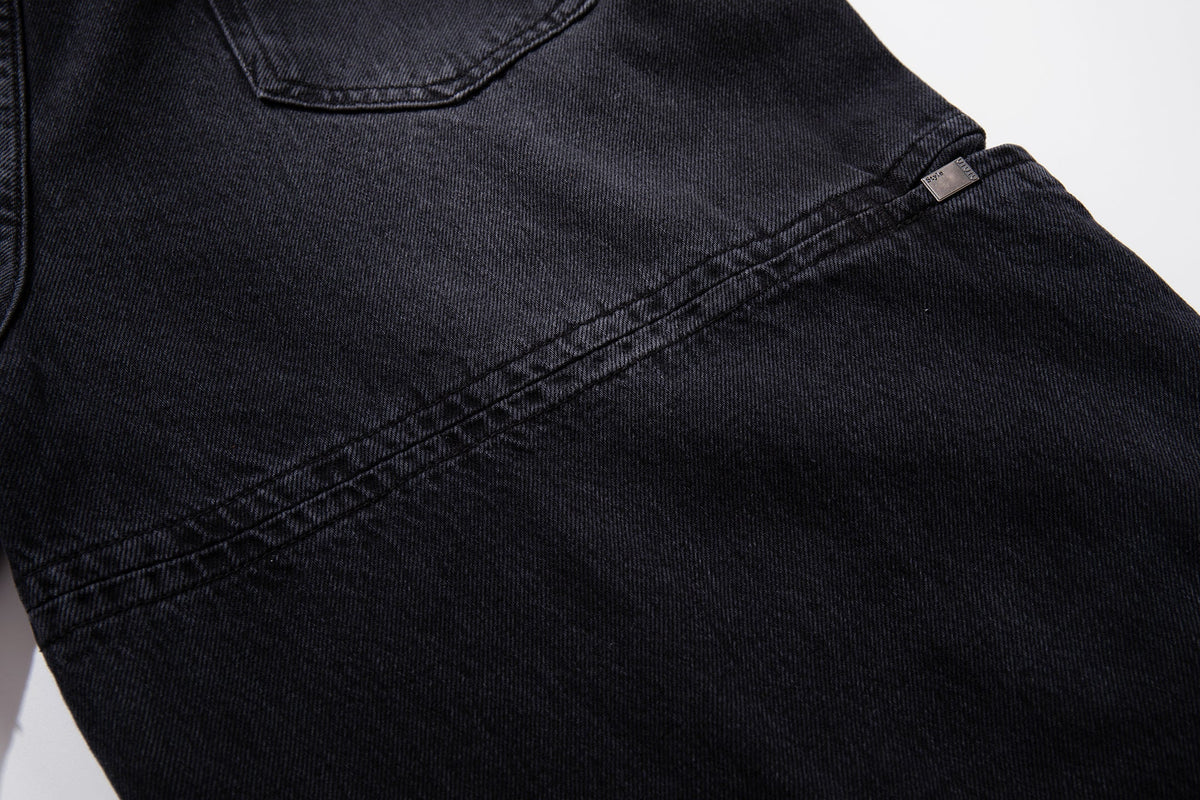 Madxmarx Utility-Jeans mit weitem Bein und geteiltem Design