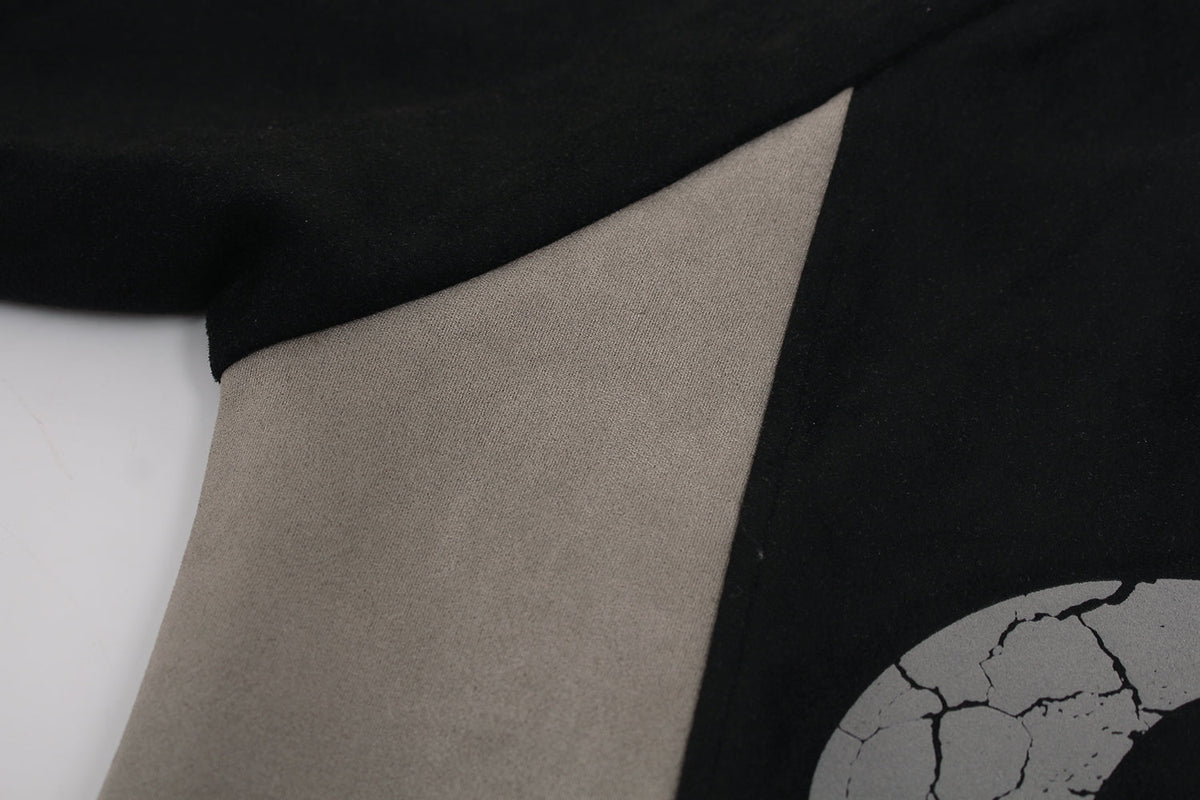 Madxmarx Suede-Finish Retro Zip Hoodie