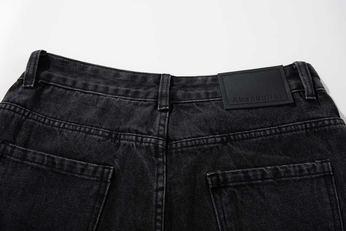 Madxmarx Gradient Washed Wide-Leg Jeans