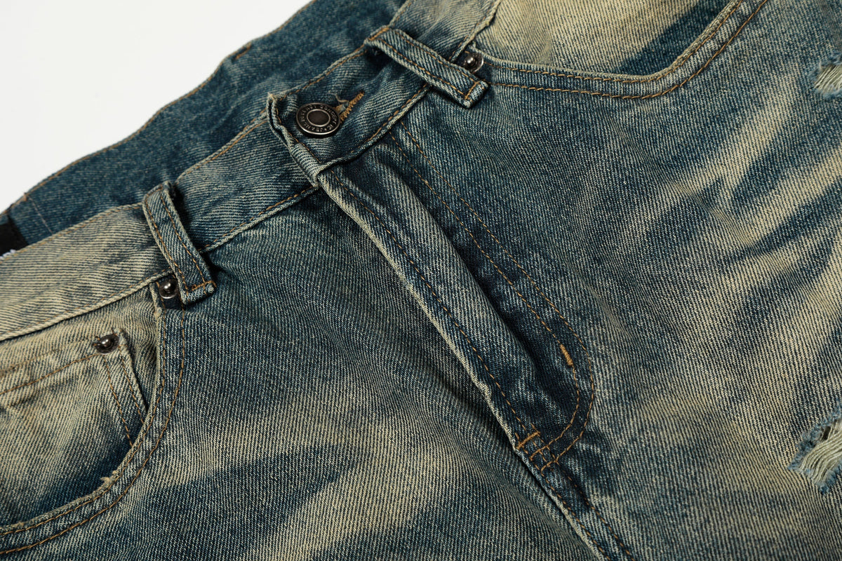 Madxmarx Vintage Washed Distressed Jeans