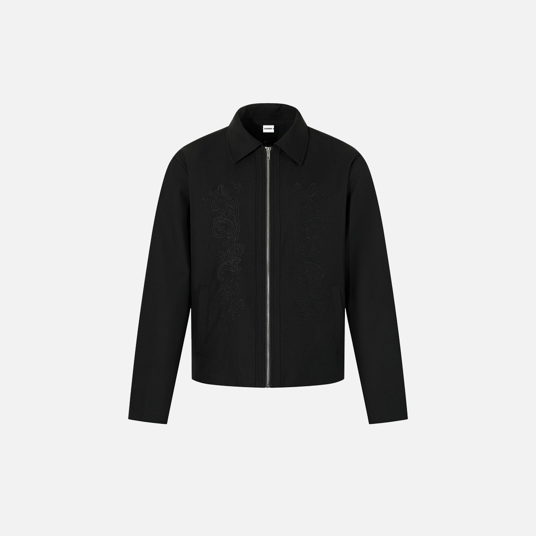 Trendy Stylish High Street Solid Color Pilot Collar Jacket