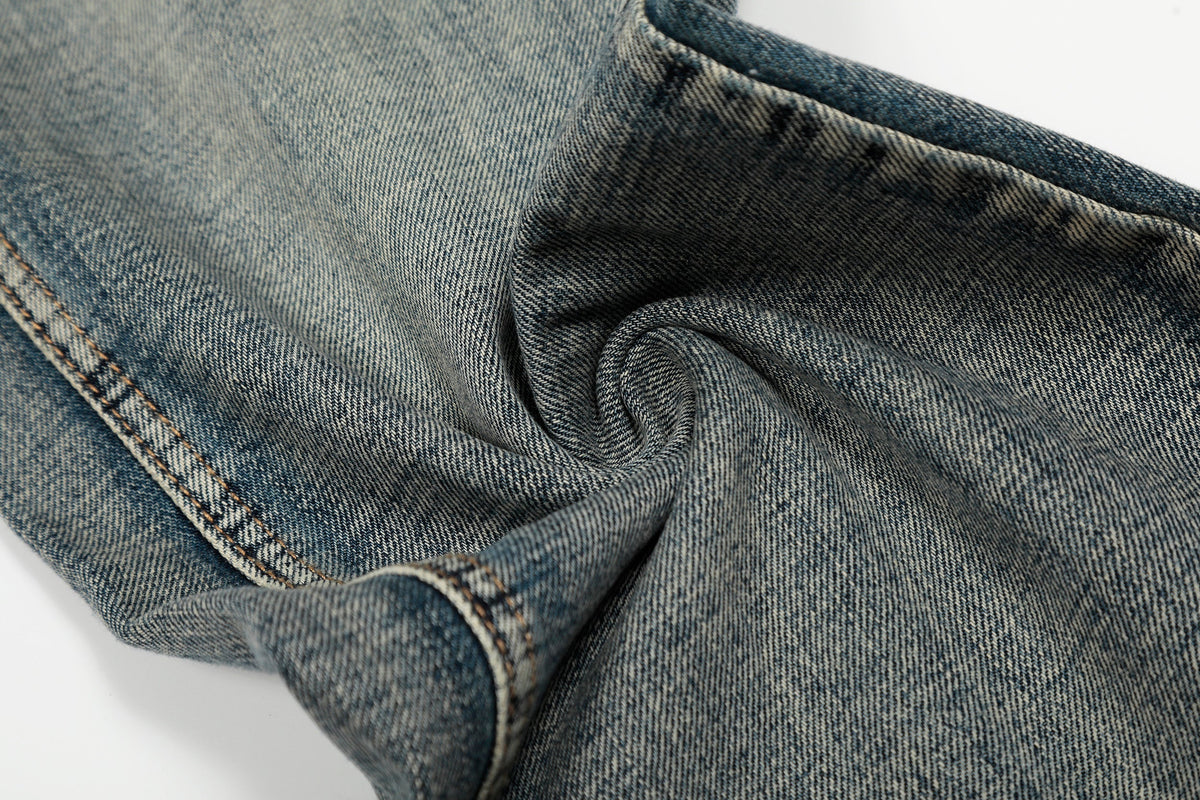 Madxmarx Retro Creased Denim Jeans