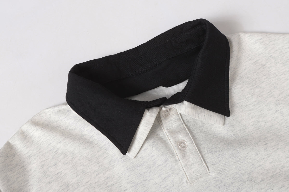 Madxmarx Layered Polo Long Sleeve Tee