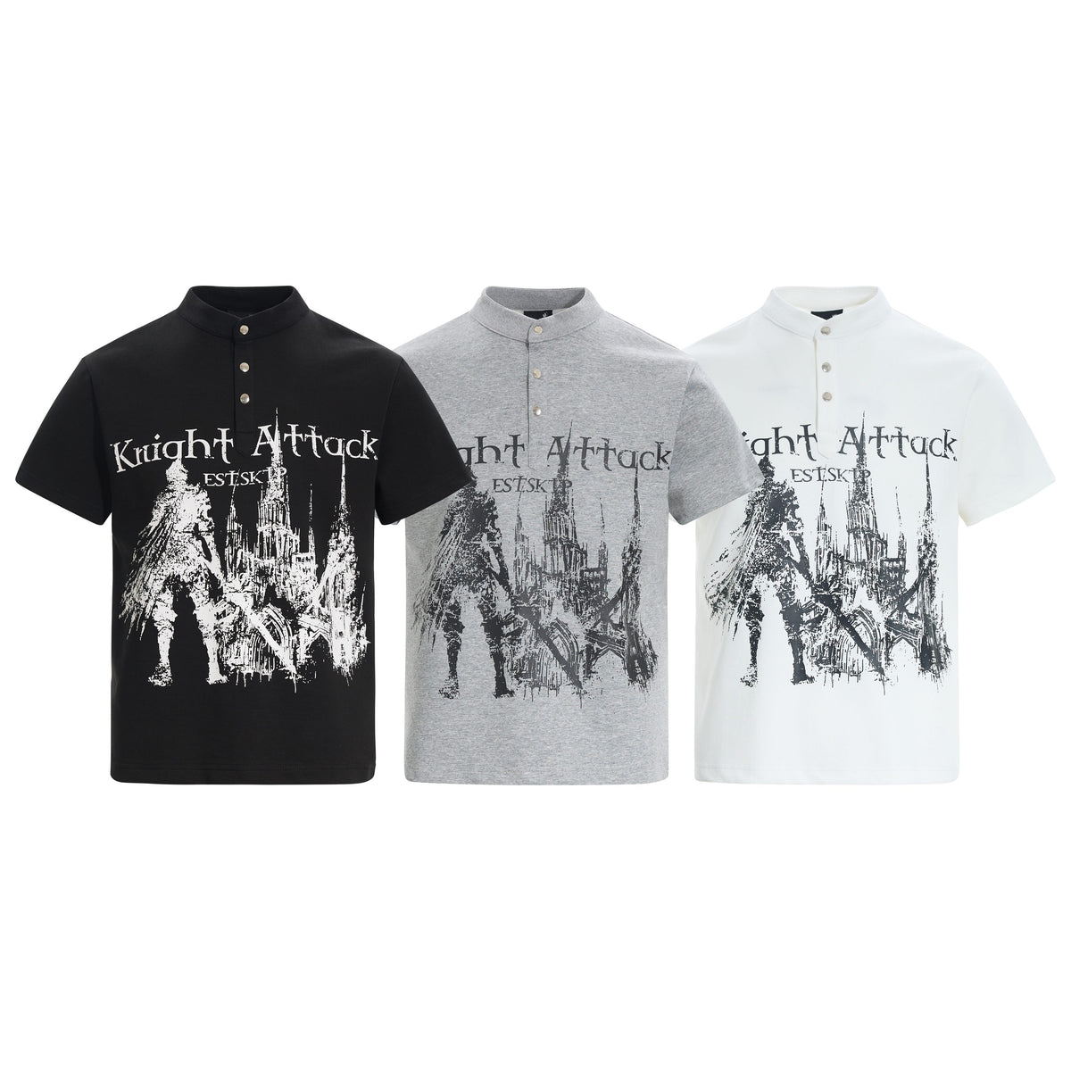 Madxmarx “Knight Attack Graphic Polo Tee”