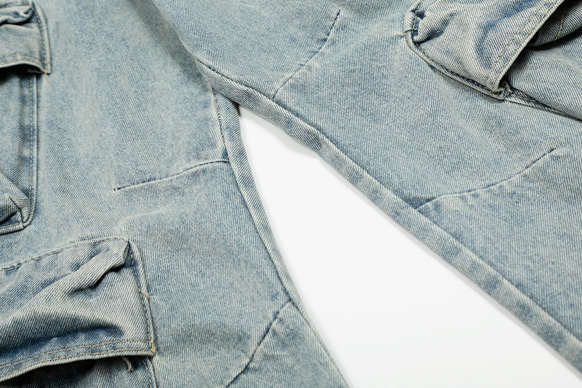 Madxmarx Multi-Layer Cargo Denim Pants