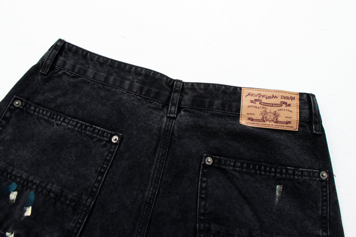 Pantalon de travail en jean vieilli Madxmarx