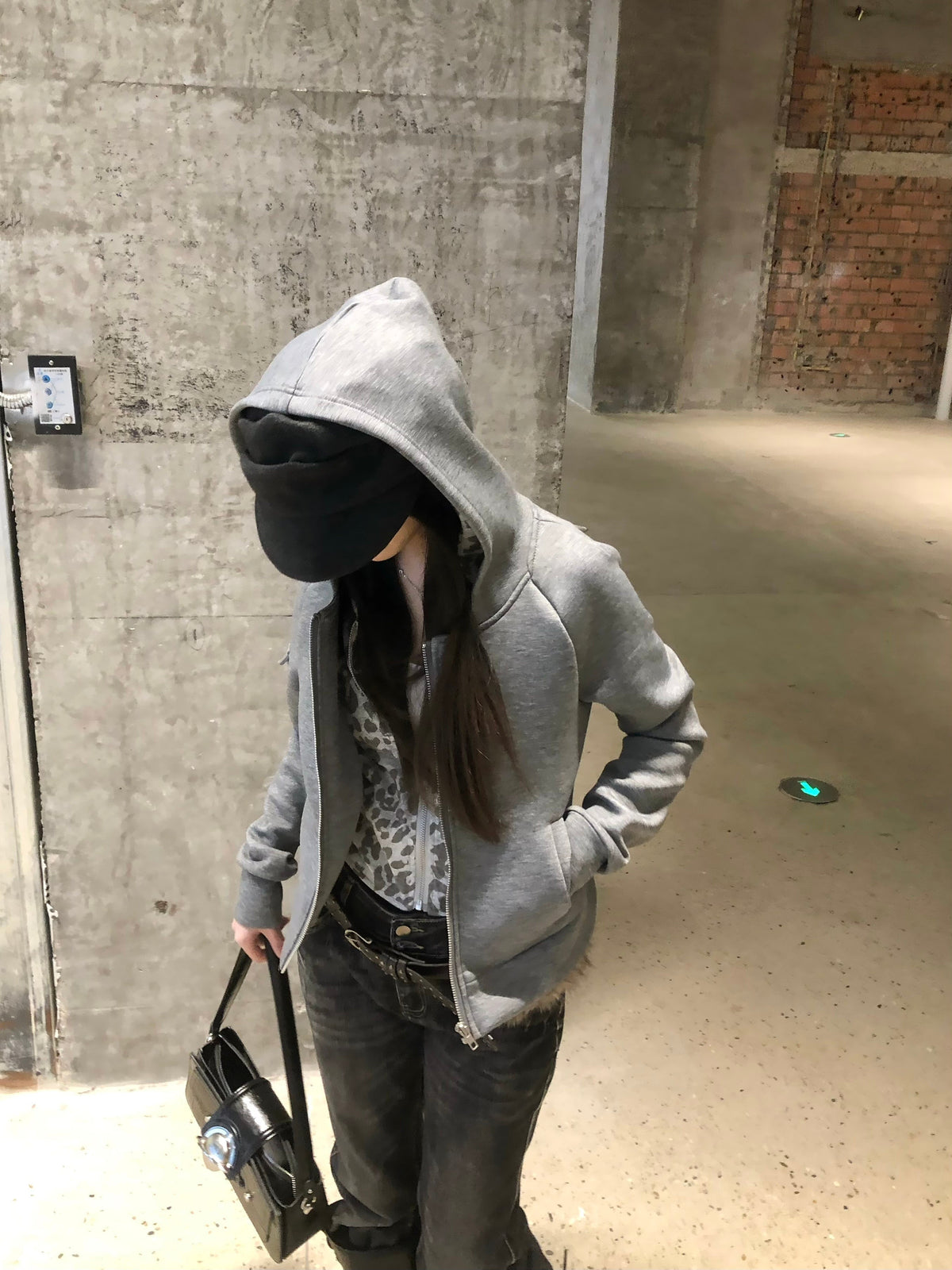 Madxmarx Layered Zip-Up Hoodie
