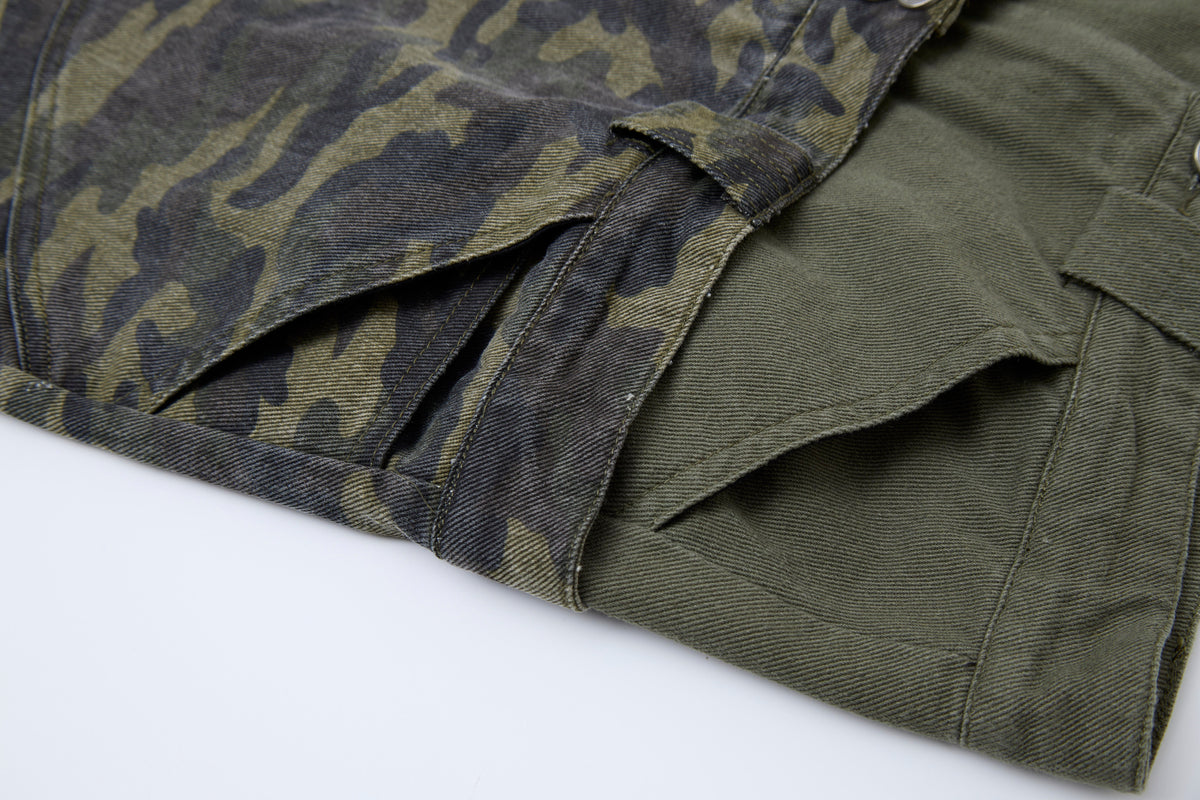 Madxmarx Double Waist Camo Barrel Pants